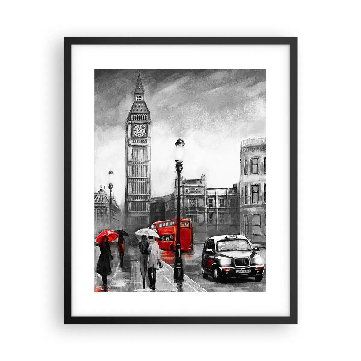 Poster in black frame - Not Such a Grey City - 40x50 cm