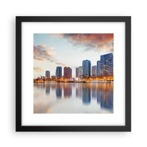 Poster in black frame - Monumental Peace of Paris - 30x30 cm