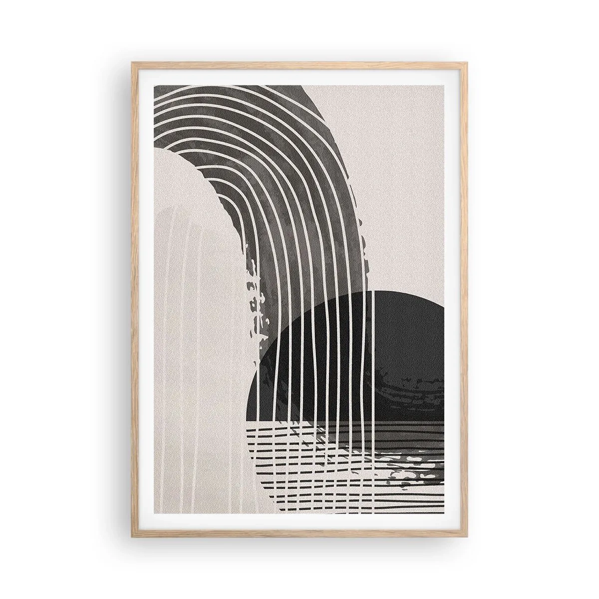 Poster in light oak frame - There and Back - 70x100 cm