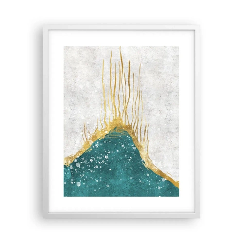 Poster in white frmae - Golden Tide - 40x50 cm
