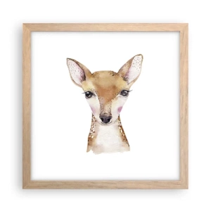 Poster in light oak frame - Nature of Innocence - 30x30 cm