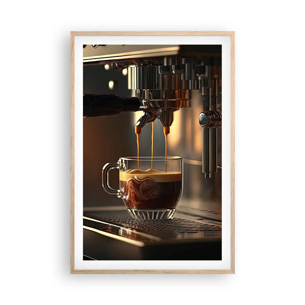 Poster in light oak frame - Sensual Mixture - 61x91 cm