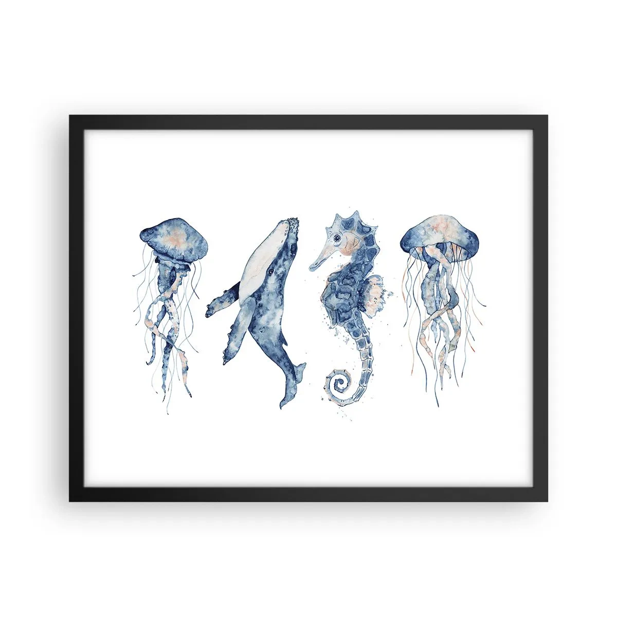 Poster in black frame - Sea Quirks - 50x40 cm