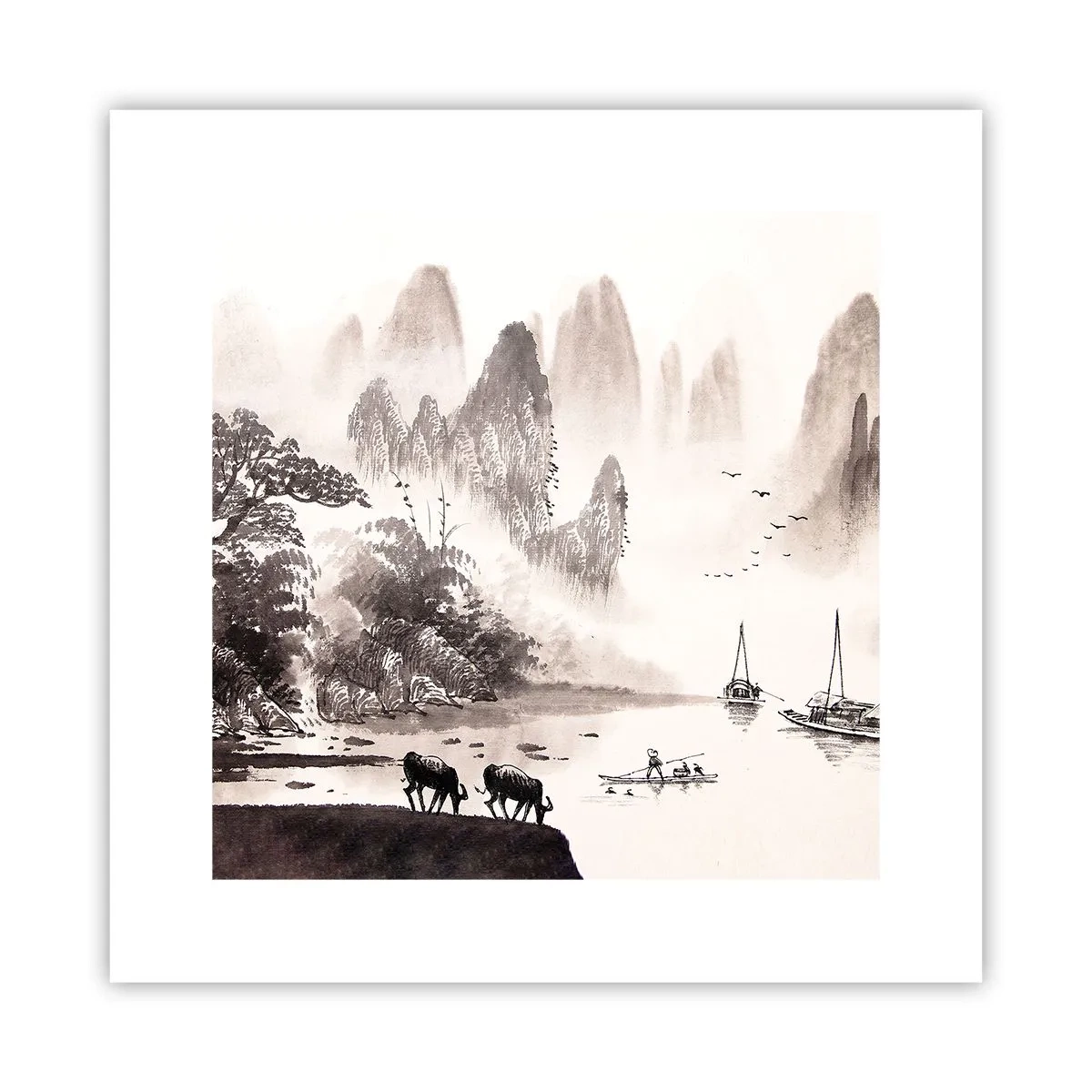 Poster - Everyday Life in the East - 30x30 cm