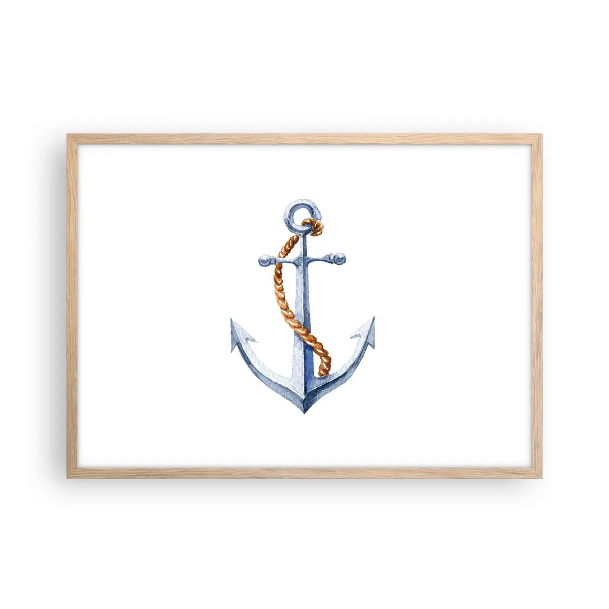 Poster in light oak frame - Ahoy Adventure! - 70x50 cm