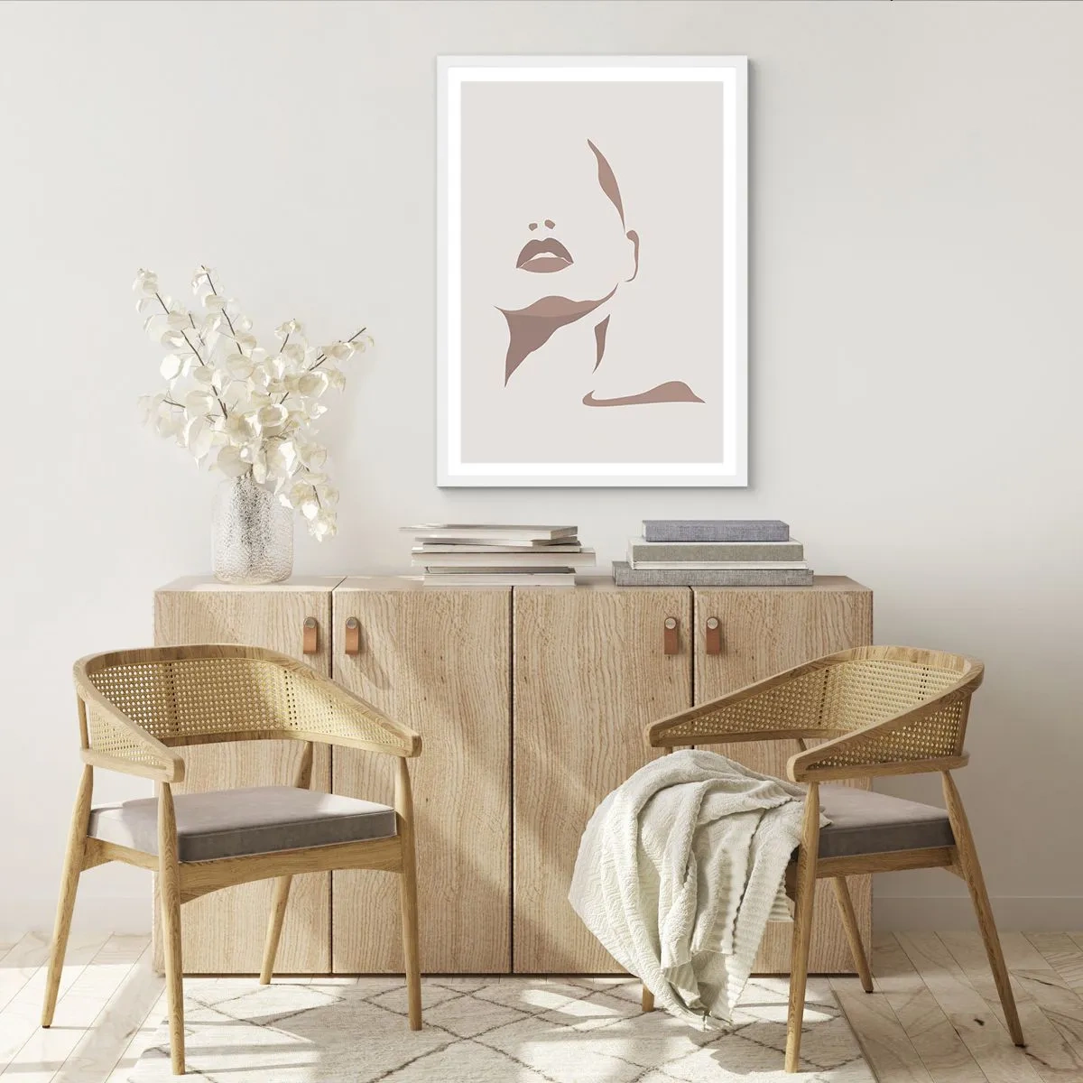 Poster in white frmae - Created with Light and Shadow - 61x91 cm