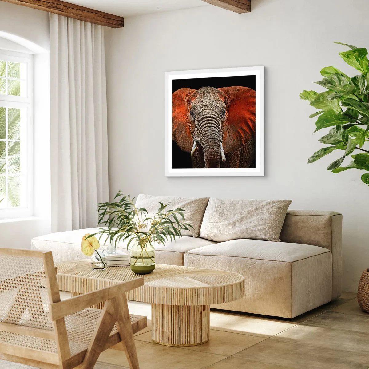 Poster in white frmae - I am Wild, and You? - 60x60 cm