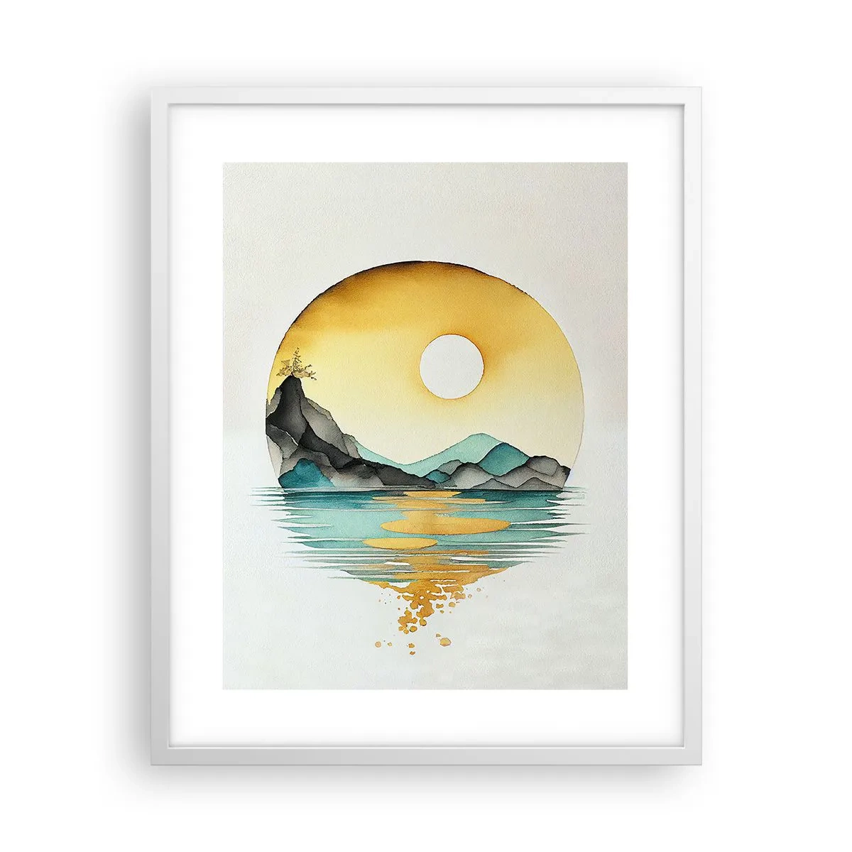 Poster in white frmae - In the Circle of Beauty - 40x50 cm