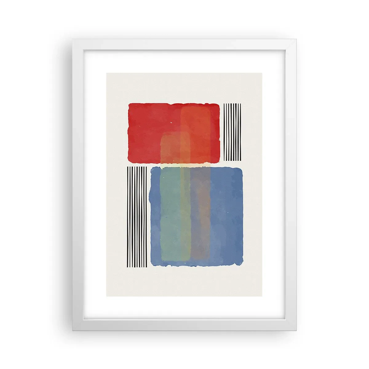 Poster in white frmae - Spirit and Letter of Geometry - 30x40 cm