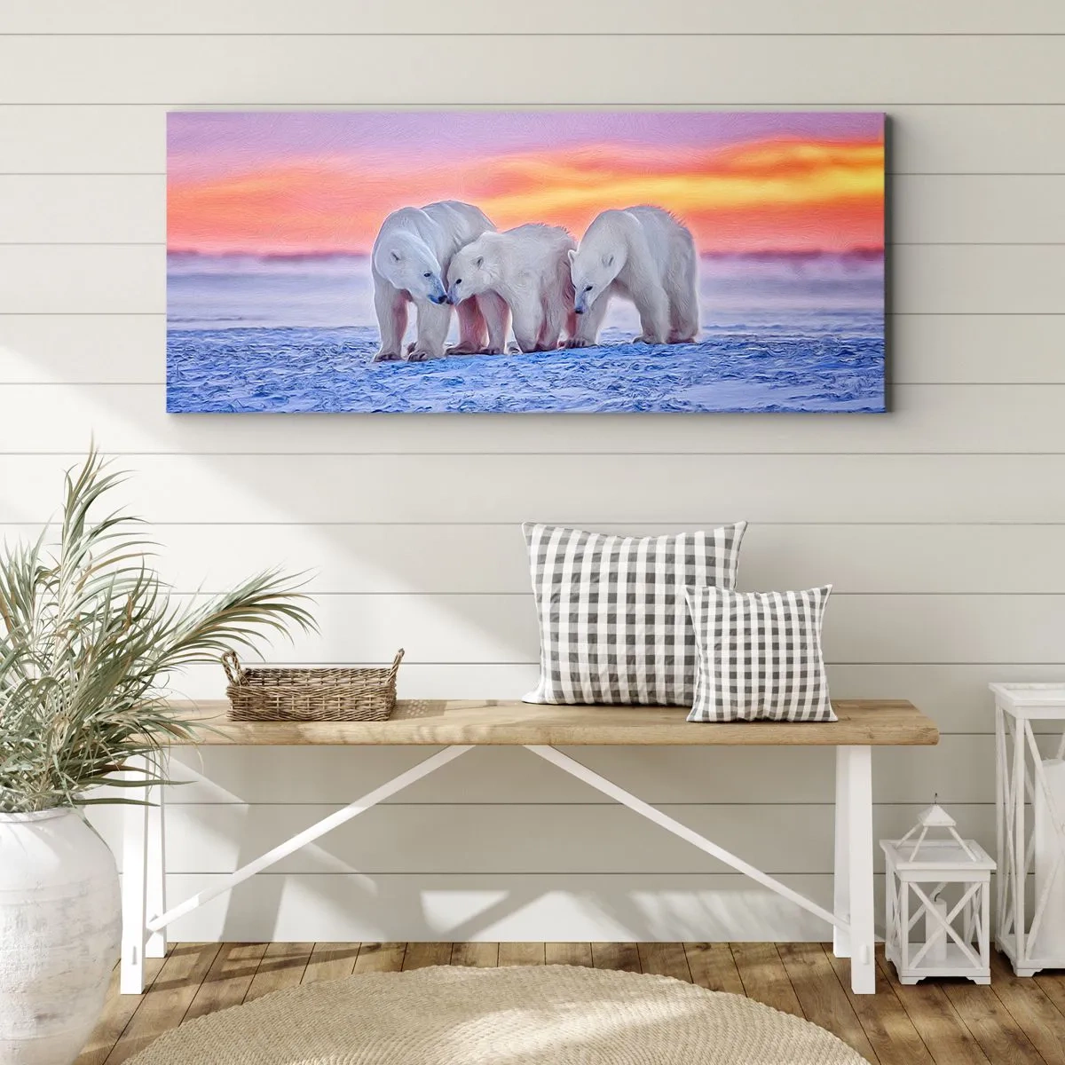 Canvas picture - Family Warmth Is Enough - 140x50 cm