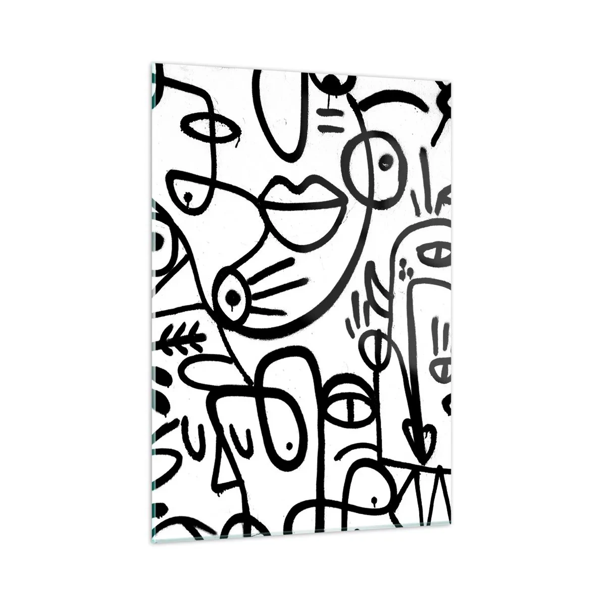 Glass picture - Faces and Mirages - 50x70 cm