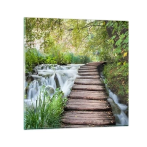 Glass picture - Not Such Quiet Water - 70x70 cm