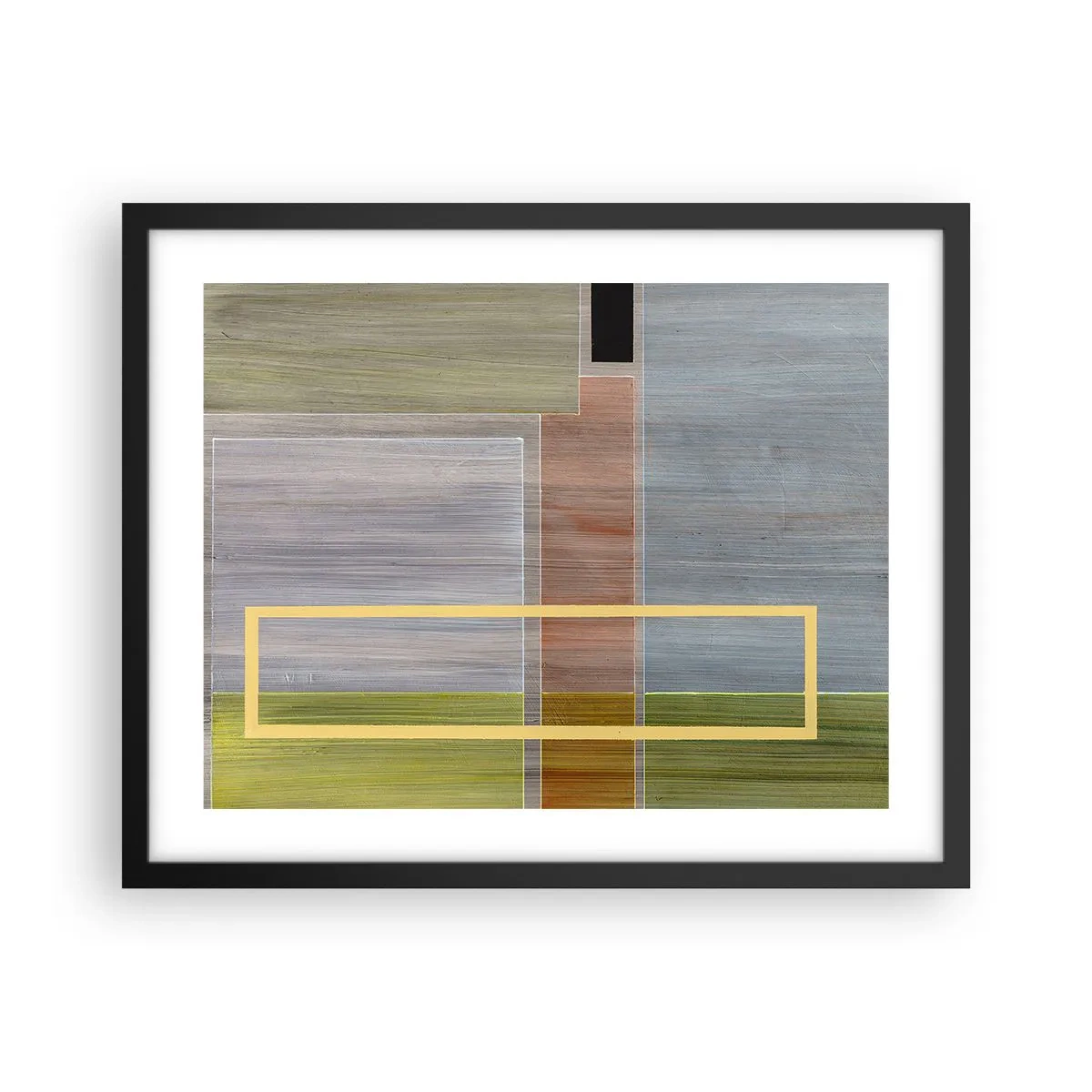Poster in black frame - Straight and Calm - 50x40 cm