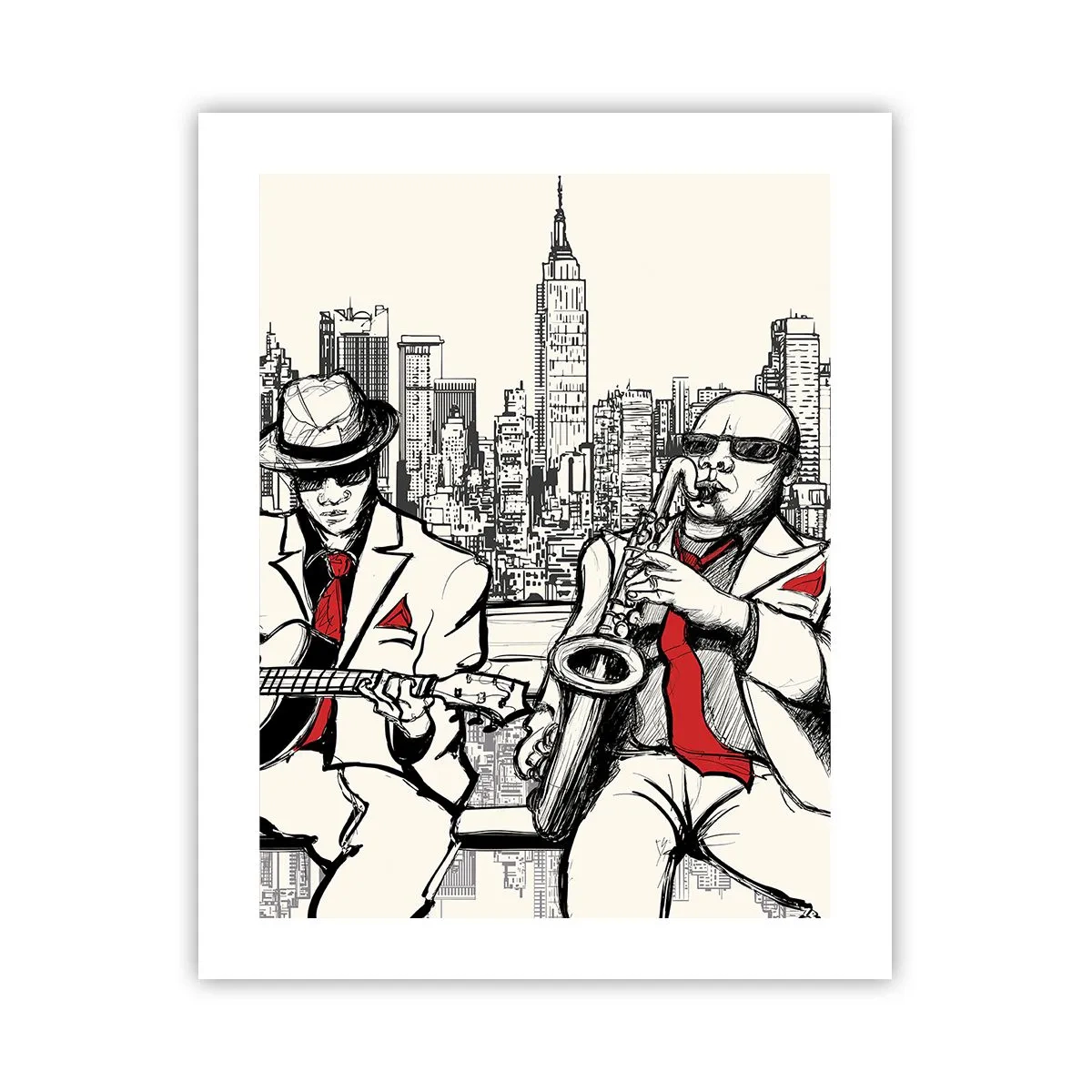 Poster - New York Improvisation - 40x50 cm