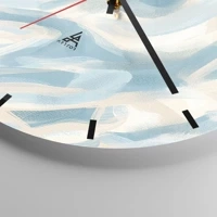 Clock face with lines