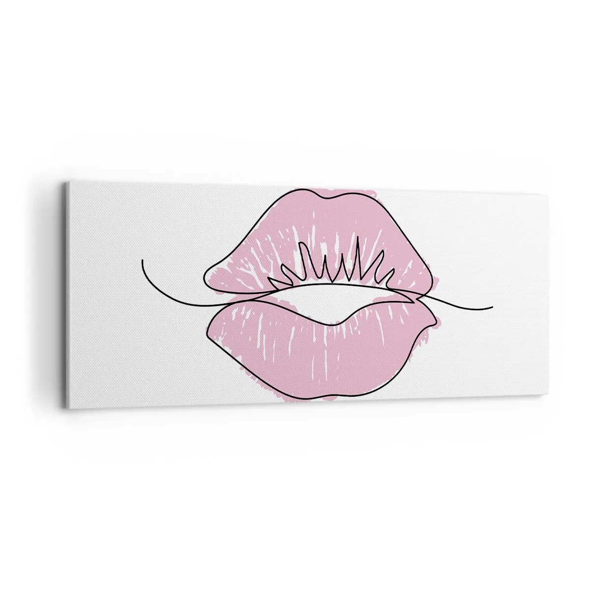 Canvas picture - Ready for a Kiss? - 100x40 cm