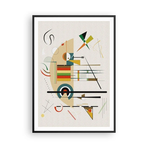Poster in black frame - And the World Laughs - 70x100 cm