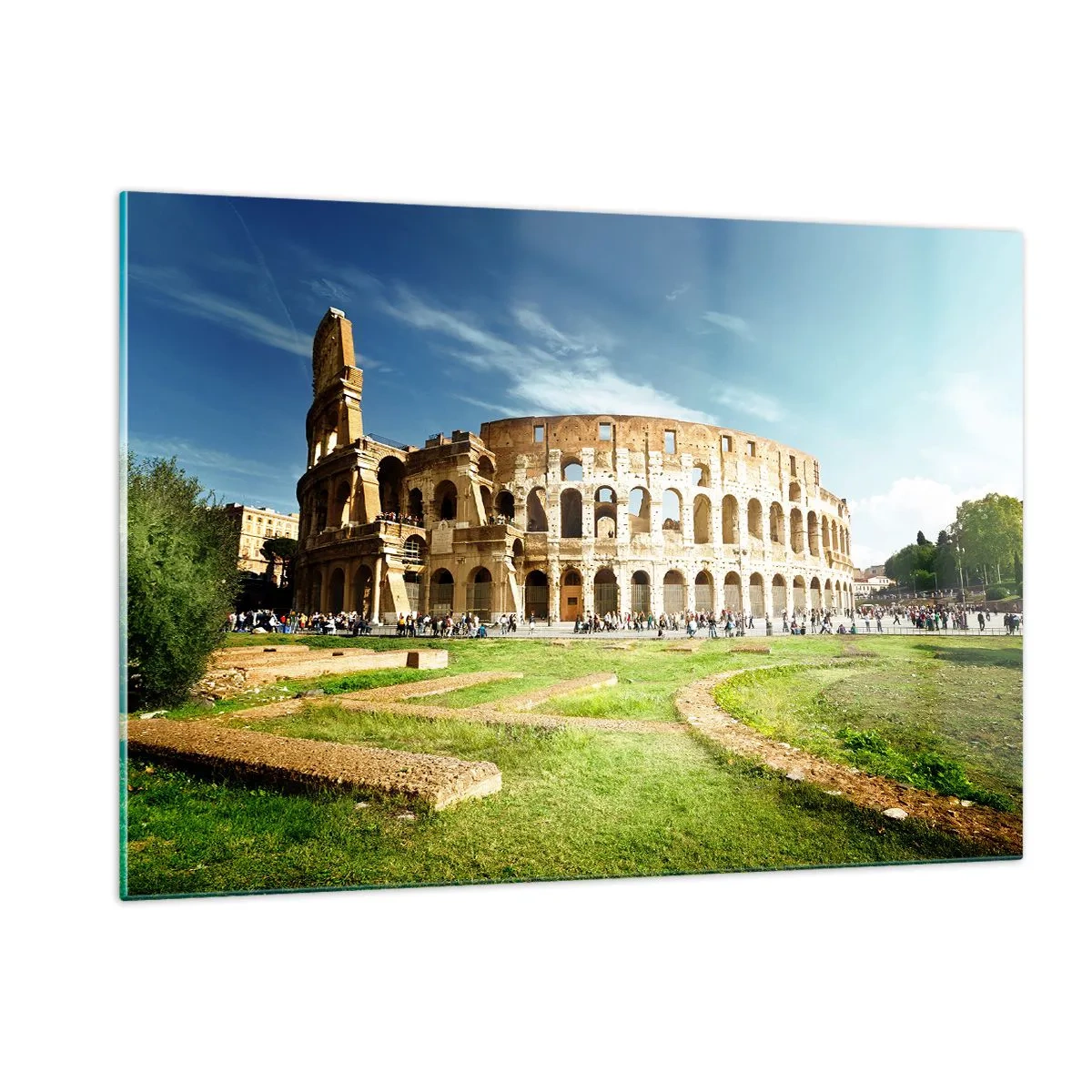 Glass picture - You Can Hear The Sound of Guns - 120x80 cm