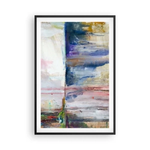 Poster in black frame - Colourful Impressions an Associations - 61x91 cm