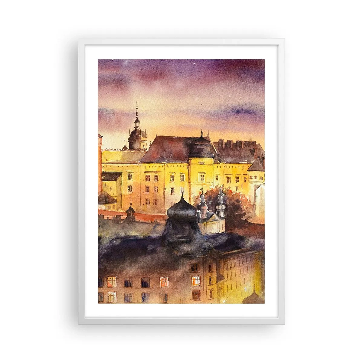 Poster in white frmae - History and Fairytale - 50x70 cm