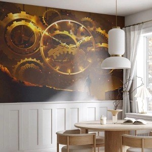 Self-Adhesive Photo Wallpaper Deluxe Sticker - At the Beginning of Time - Abstraction, Piece, Graphics - 100x70 cm