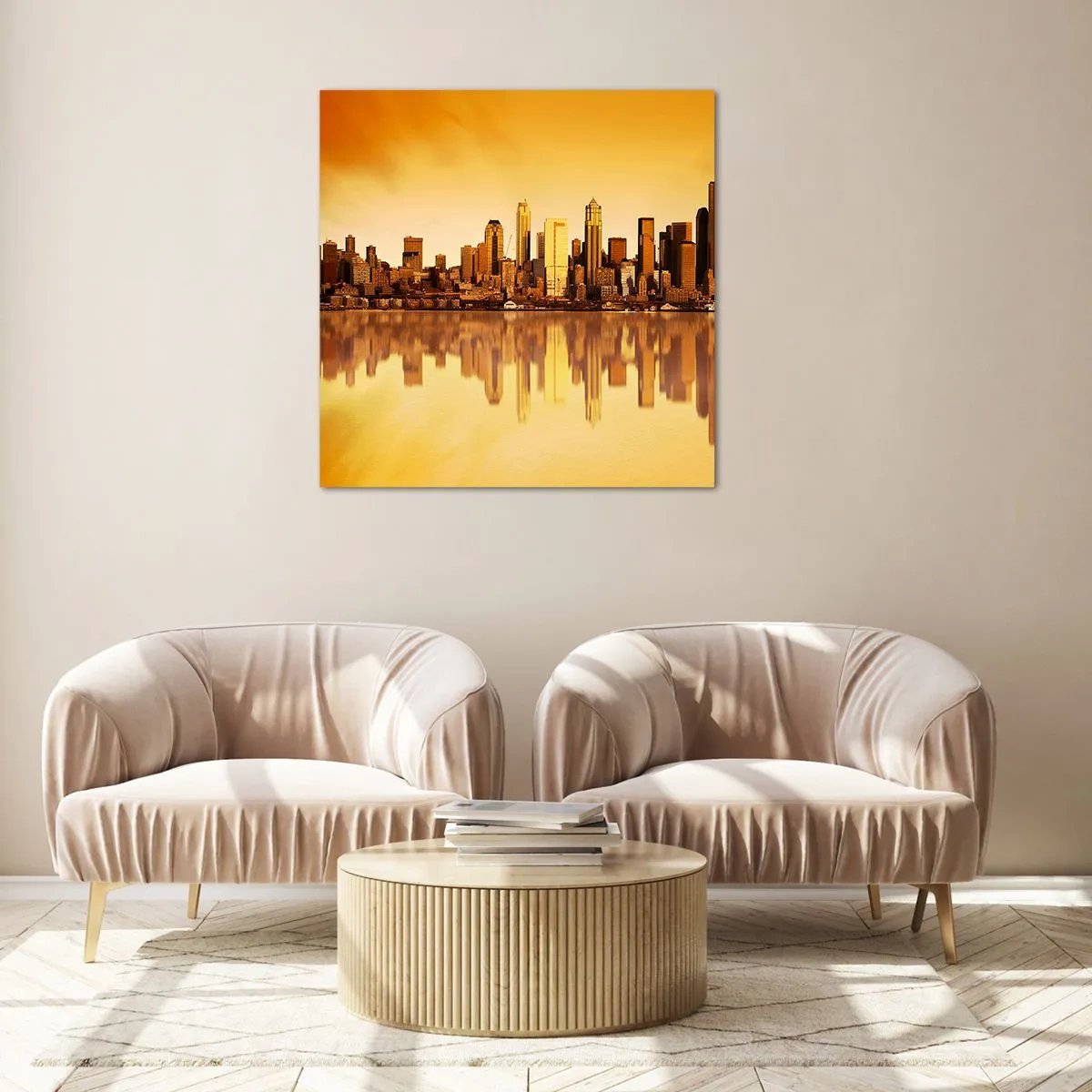 Glass picture - Silence of a Metropoly - 70x70 cm