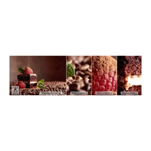Photo Wallpaper Sample Self-Adhesive Deluxe Sticker - Life Is Sweet - Cake, Kitchen, Gastronomy - 100x30 cm