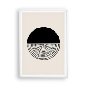 Poster in white frmae - Half-half - 70x100 cm