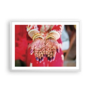 Poster in white frmae - Readt to Catch Happiness - 70x50 cm