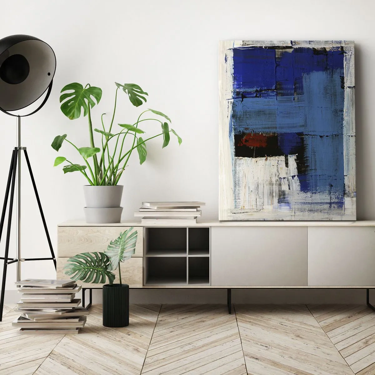 Canvas picture - The Secret of Blue - 55x100 cm