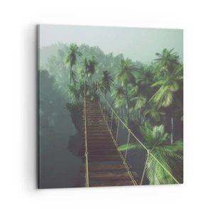 Canvas picture - Hanging Bridge in the Green - 60x60 cm