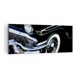 Canvas picture - Classics in Silver, Black and White - 100x40 cm