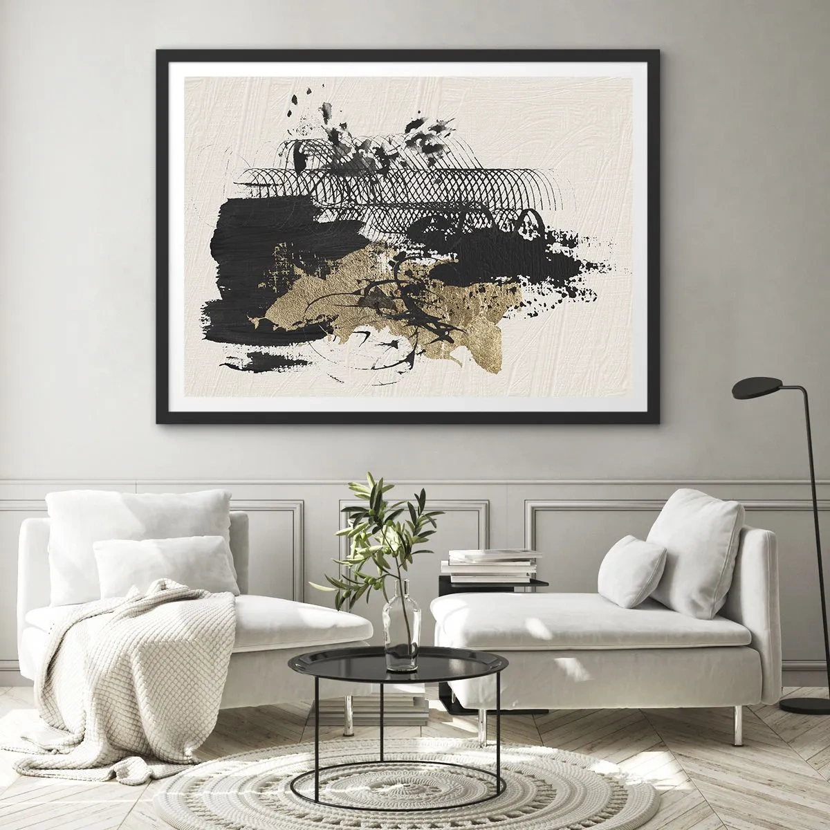Poster in black frame - Composition With Passion - 70x50 cm