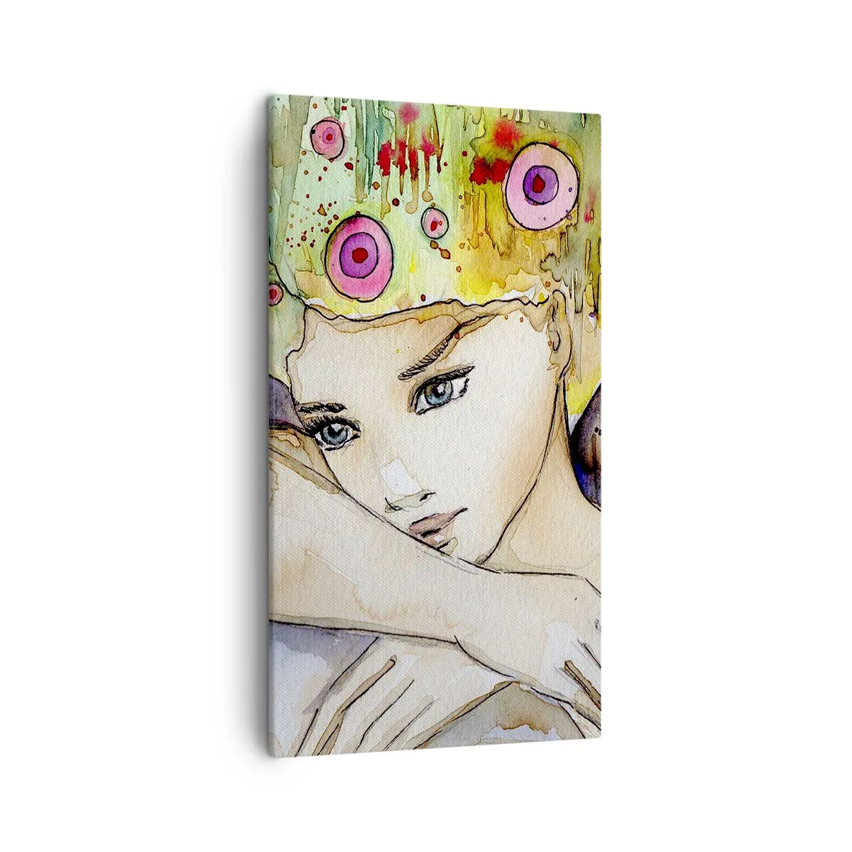 Canvas picture - Butterfly Princess - 45x80 cm