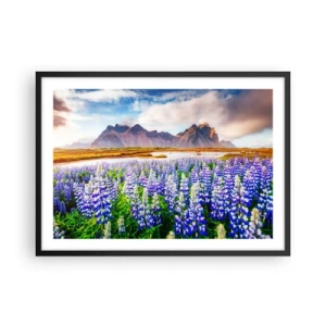 Poster in black frame - Strength and Severity next to Sweetness - 70x50 cm