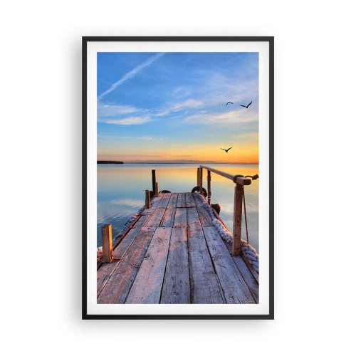 Poster in black frame - Walk towards the Sun - 61x91 cm