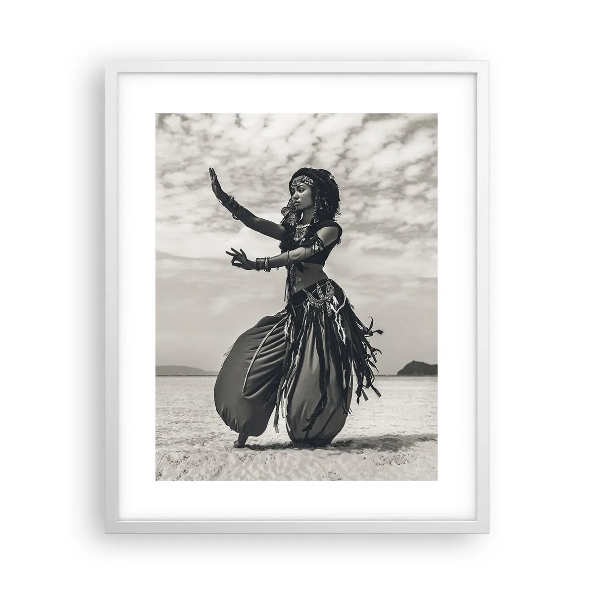 Poster in white frmae - Dance of Southern Islands - 40x50 cm