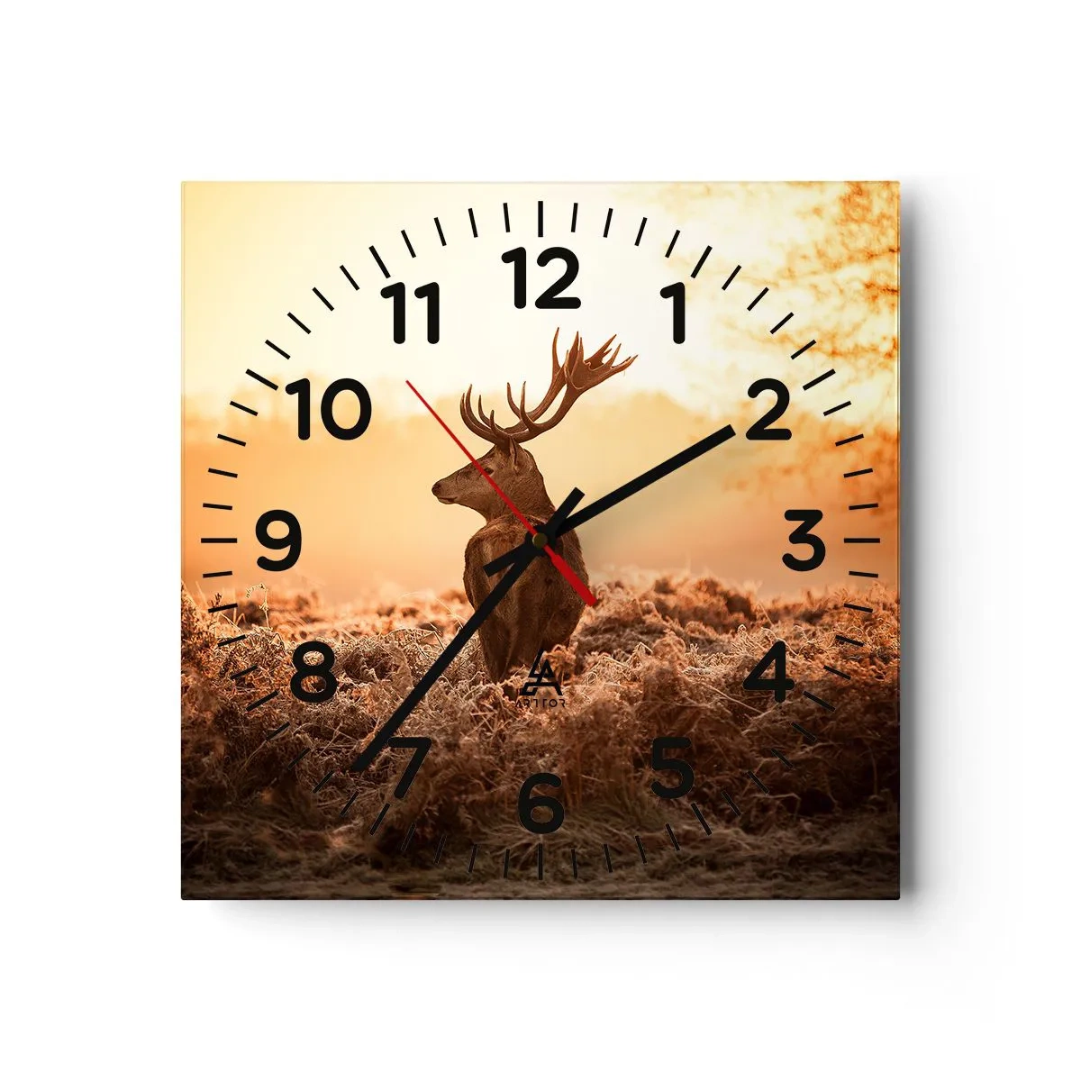 Wall clock - Clock on glass - Master of the Moor - 40x40 cm