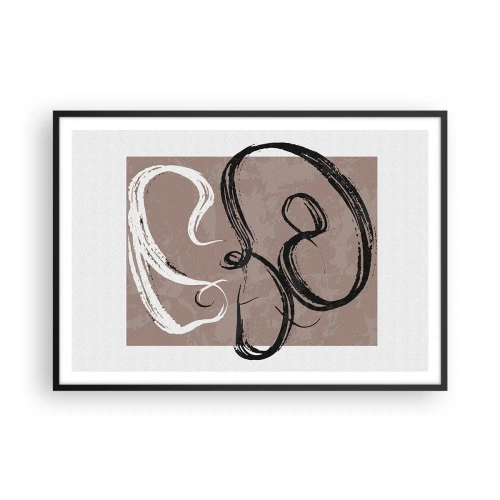 Poster in black frame - Composition -In Search of Completeness - 100x70 cm