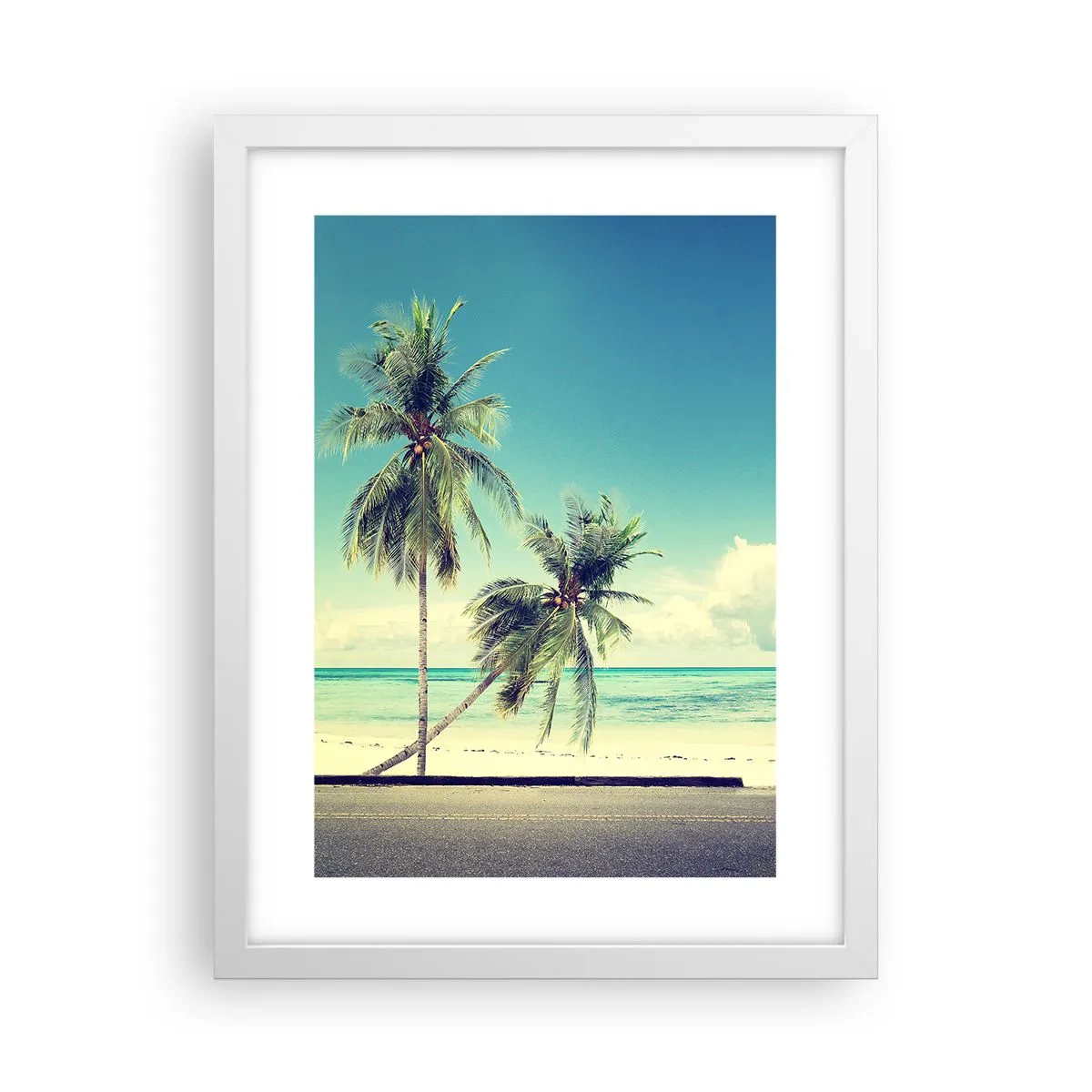 Poster in white frmae - Holiday Time - 30x40 cm
