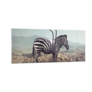 Glass picture - Attention! Faulty Design - 100x40 cm