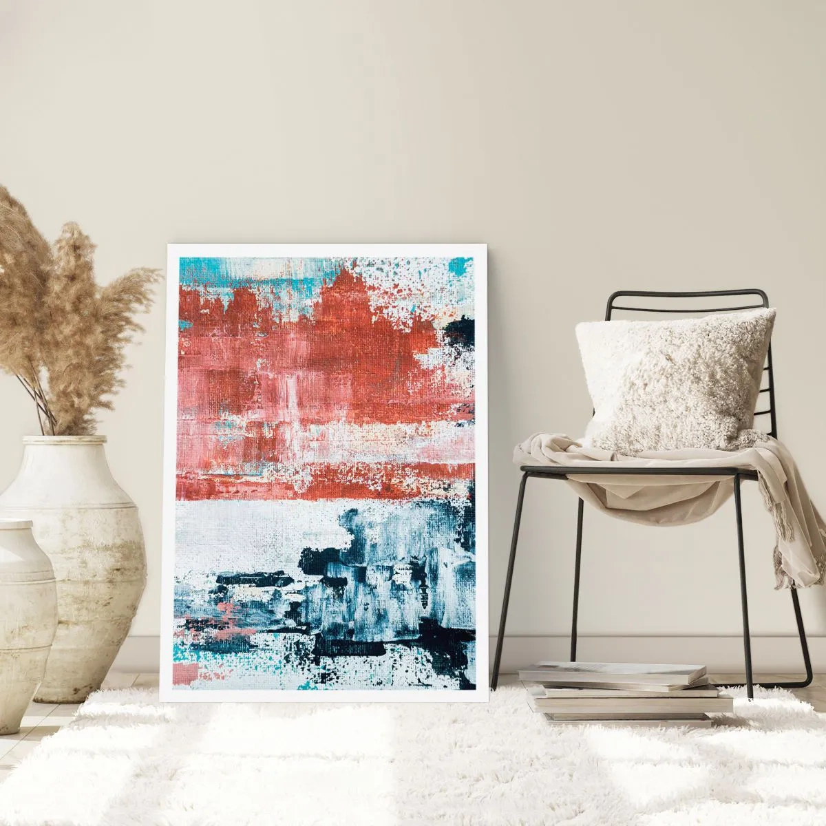 Poster - Abstract Fifty Fifty - 61x91 cm