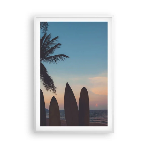 Poster in white frmae - Tomorrow Will Be Fun Too - 61x91 cm