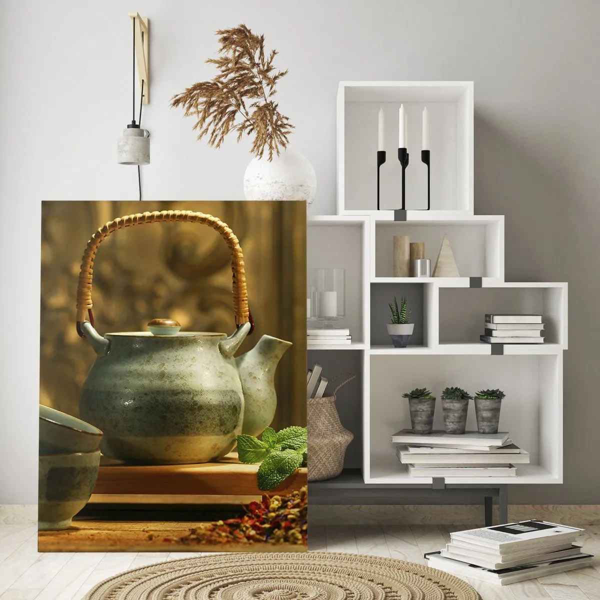 Glass picture - Treaty about Drinking Tea - 50x70 cm