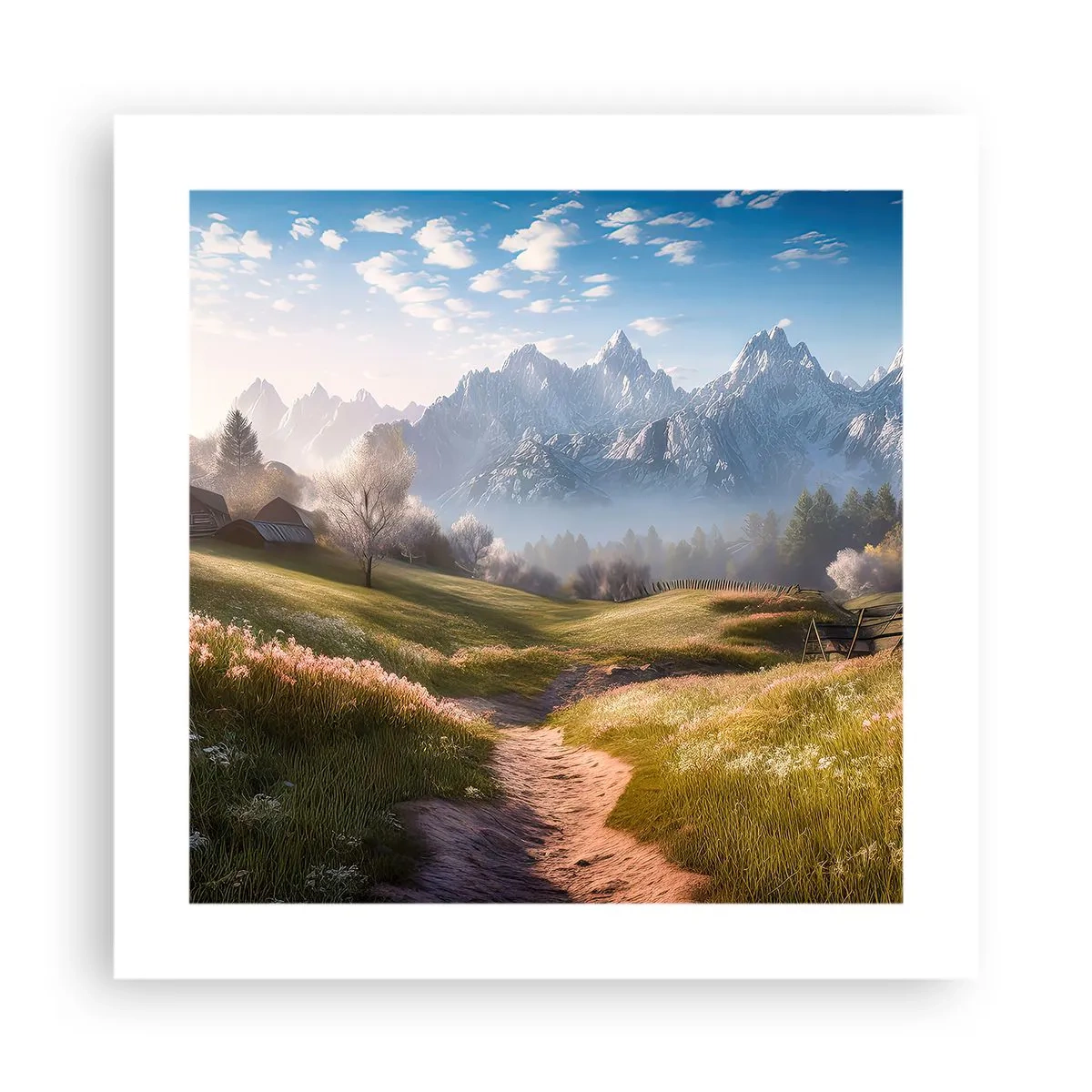 Poster - Quiet Valley - 40x40 cm