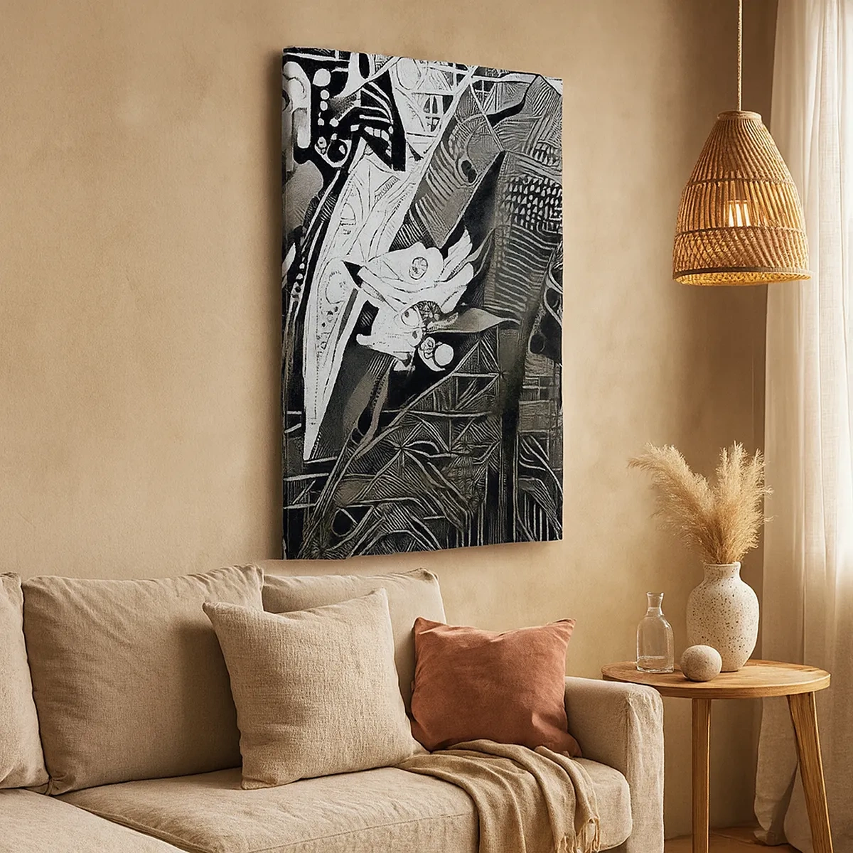 Canvas picture - Elegant in Grey - 50x70 cm