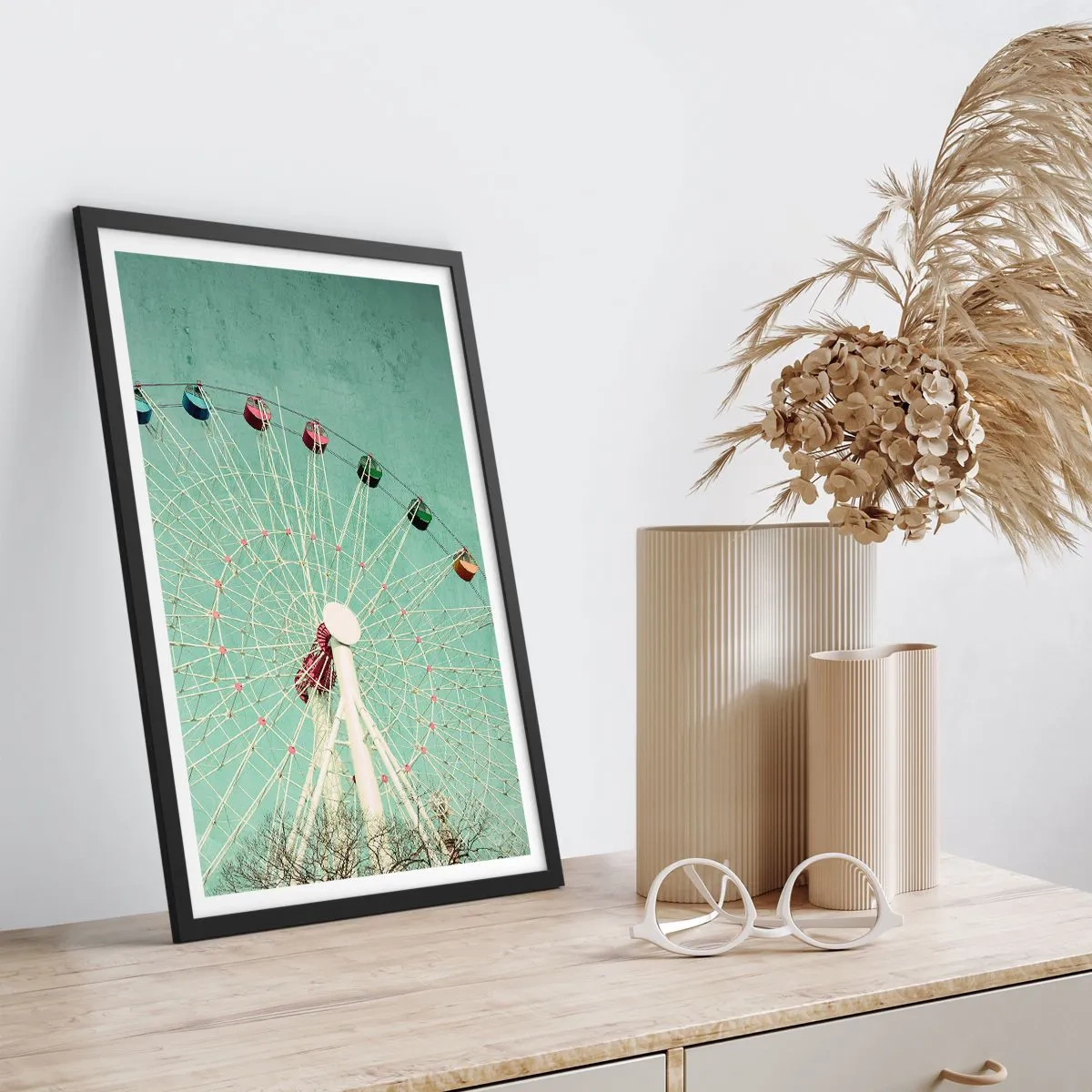 Poster in black frame - Come Have Fun - 70x100 cm
