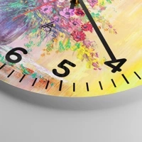 Clock face with numbers