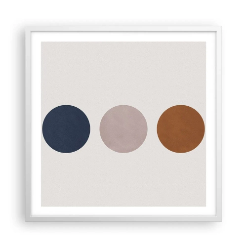 Poster in white frmae - Symbol of Perfection - 60x60 cm