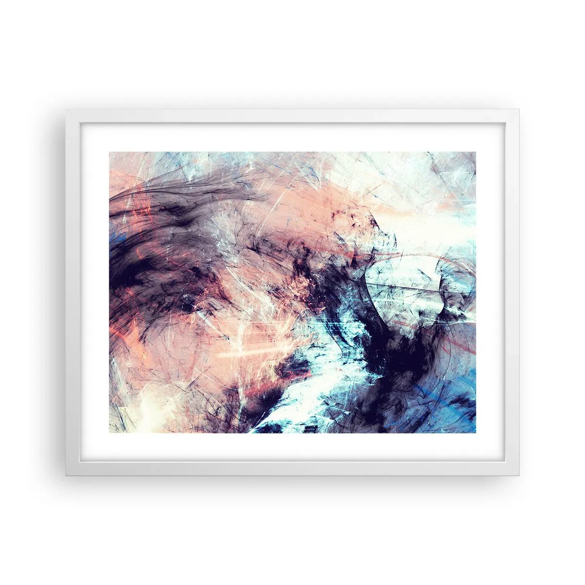 Poster in white frmae - Feel the Wind - 50x40 cm